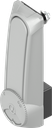 Double cylinder swinghandle "long" for profile half cylinder 40 mm and 45 mm (A = 30 mm and 40 mm), Polyamide GF grey RAL 7038