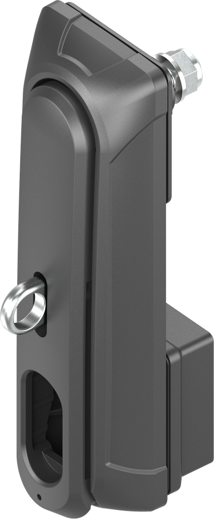 Swinghandle "short" for padlock without locking set, Polyamide GF black