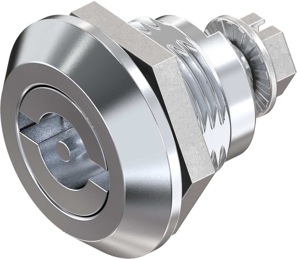 Vibration-resistant quarter turn double bit 3, Zinc die chrome-plated