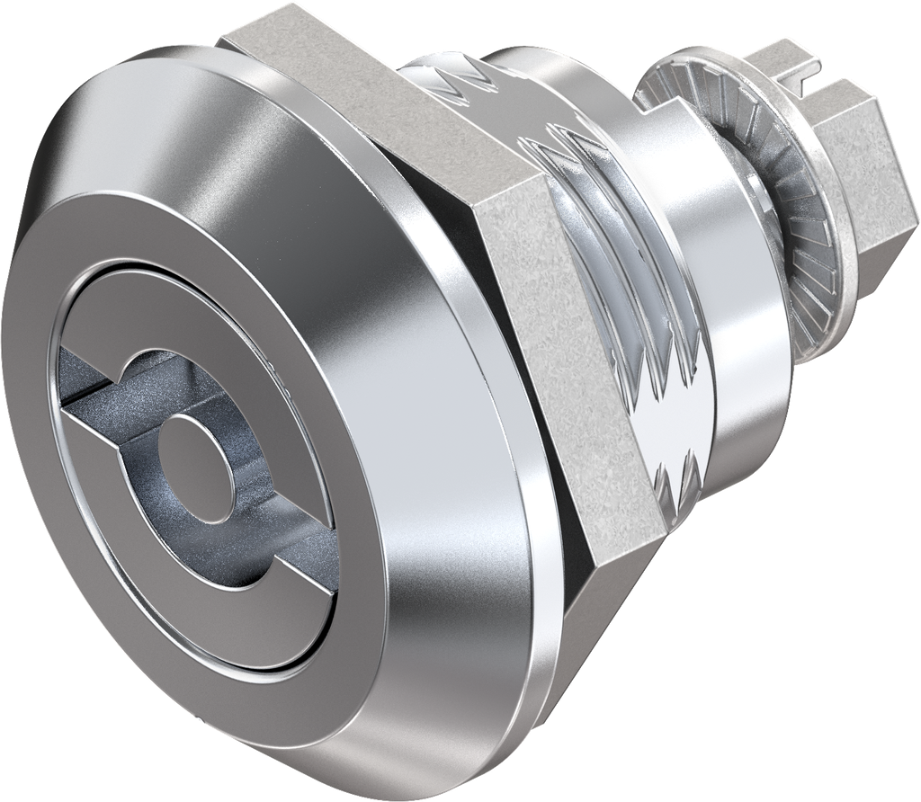 Vibration-resistant quarter turn double bit 5, Zinc die chrome-plated