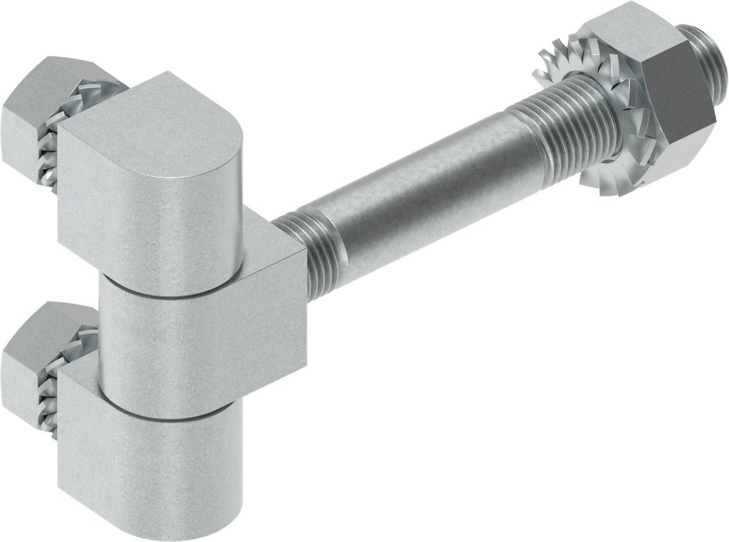180° Hinge, Steel, precision casting zinc-plated
