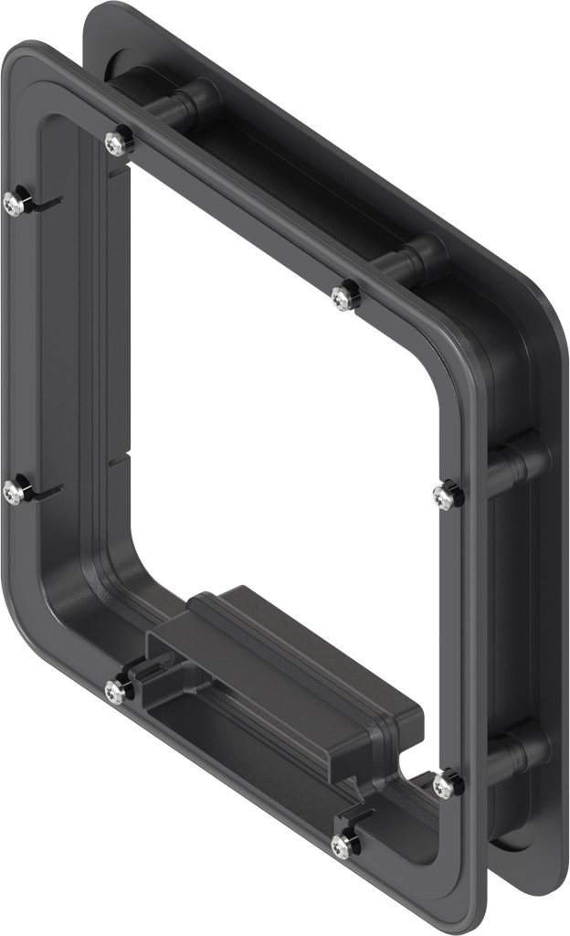 Spacer frame foamed for Ts = 35 mm, ABS black