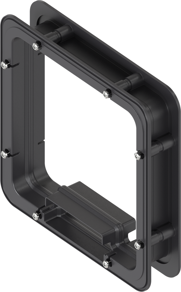 Distanzrahmen innen geschäumt für Ts = 40 mm, ABS schwarz