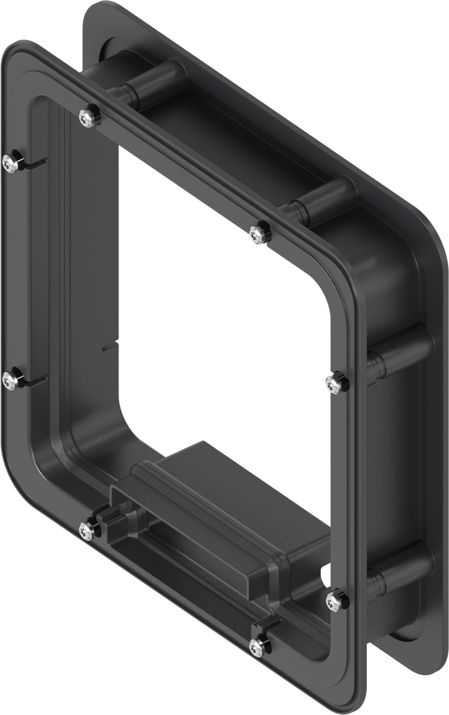 Distanzrahmen innen geschäumt für Ts = 45 mm, ABS schwarz