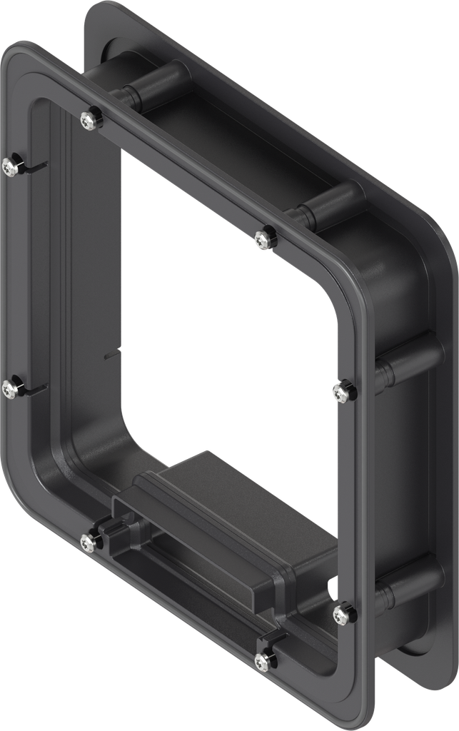 Distanzrahmen geschäumt für Ts = 45 mm, ABS schwarz
