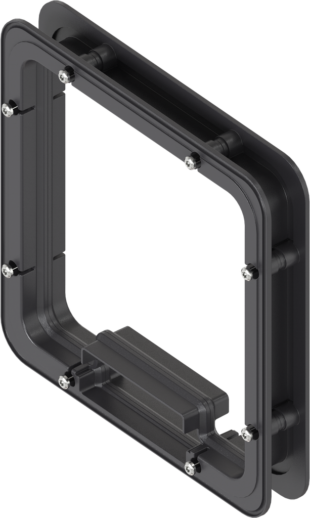 Distanzrahmen innen geschäumt für Ts = 30 mm, ABS schwarz
