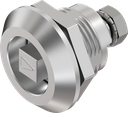Vibration-resistant quarter turn square 8 with arrow, Stainless steel AISI 316