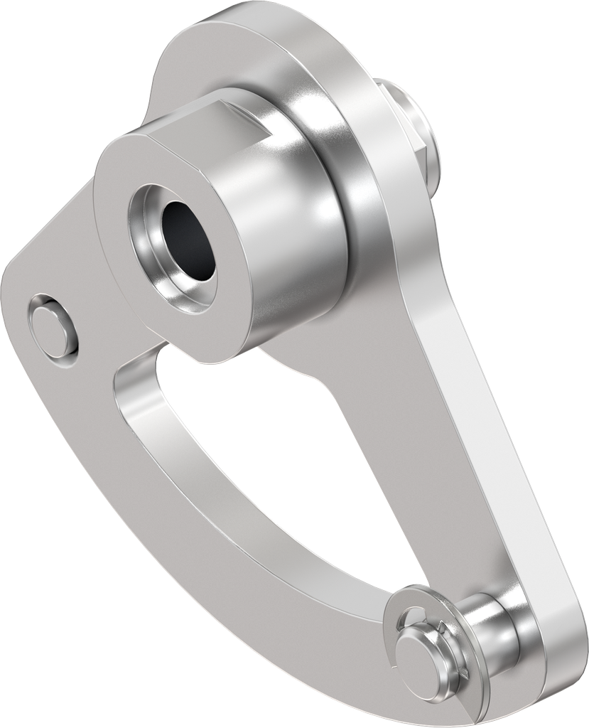 Bei Linksanschlag unten, Edelstahl AISI 316 geschliffen