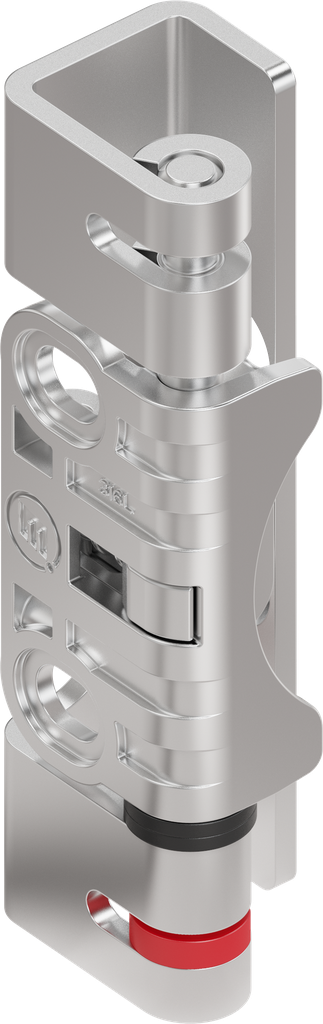 125° Hinge for quick door assembly, Stainless steel