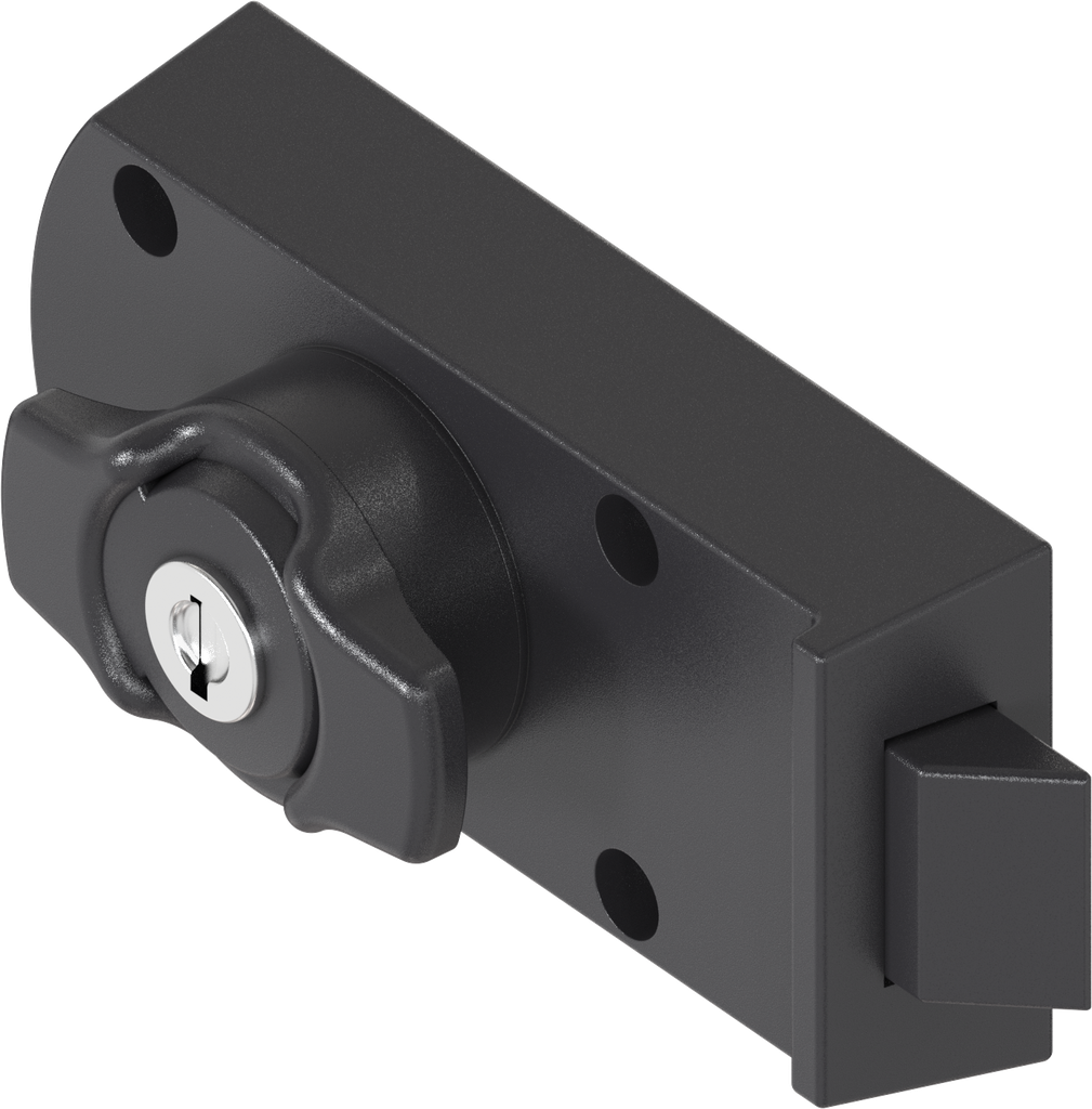 Mobile home lock, Polyamide GF black