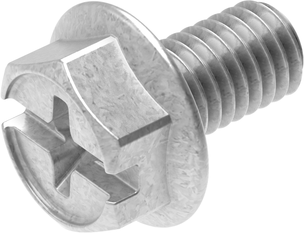 Sperrzahnschraube M6 x 10, Stahl verzinkt