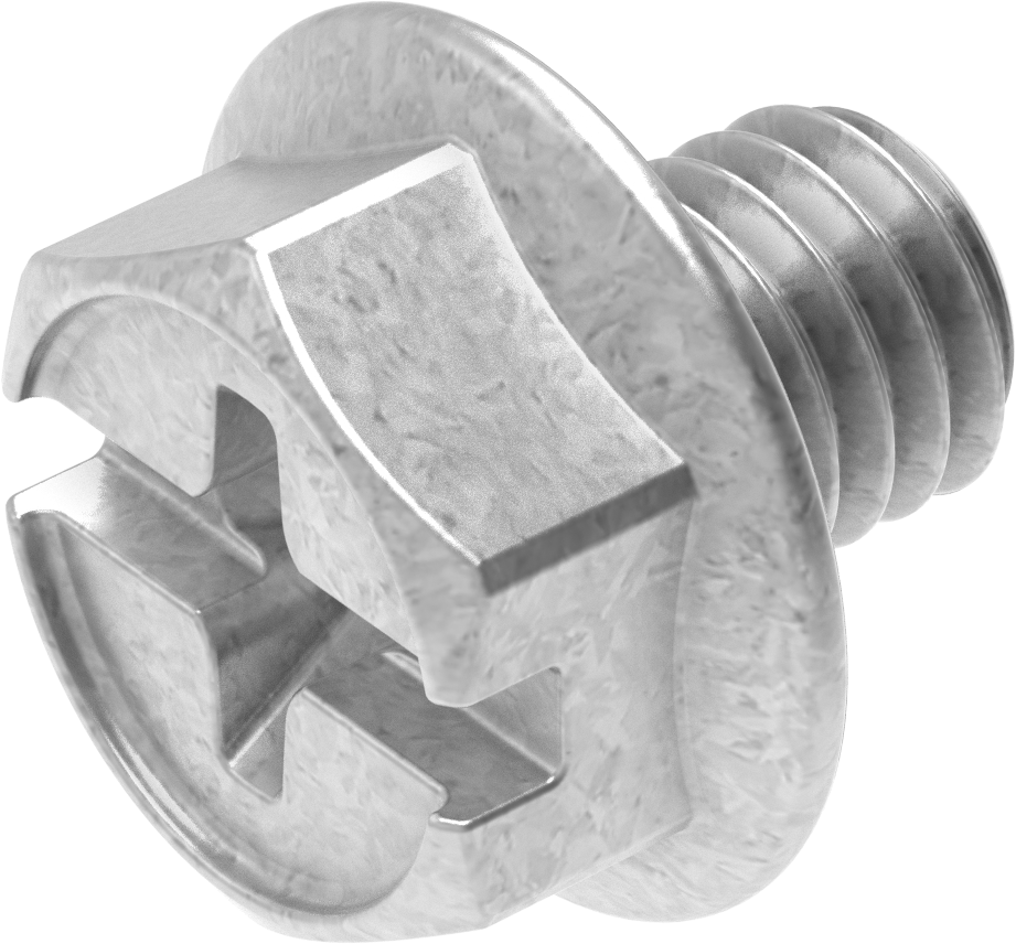 Locking screw M6 x 6, Steel zinc-plated