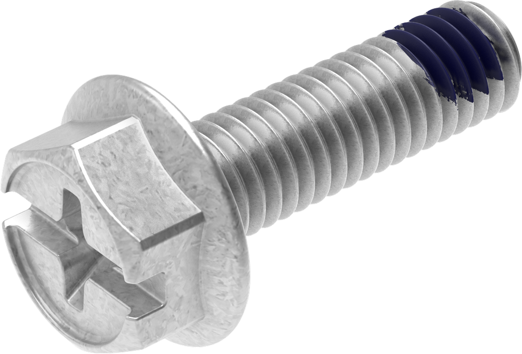 Sperrzahnschraube M6 x 20, Stahl verzinkt