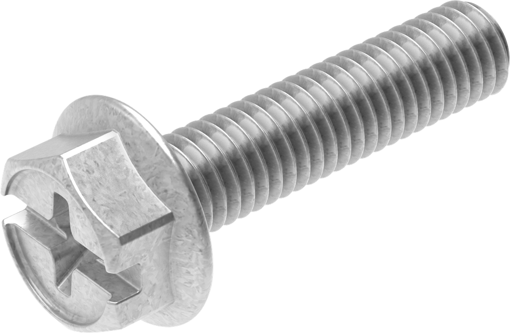 Sperrzahnschraube M6 x 25, Stahl verzinkt