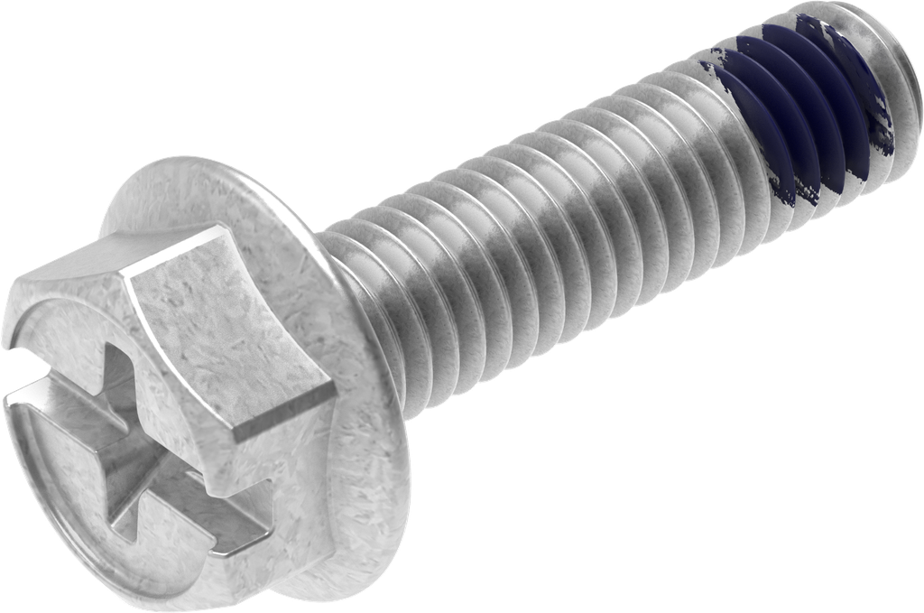 Sperrzahnschraube M6 x 23, Stahl verzinkt