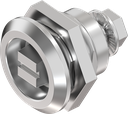 Safety quarter turn version railway with marking, Stainless steel AISI 304