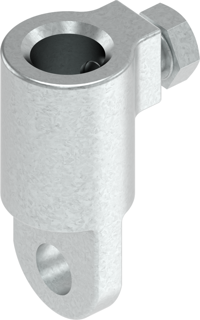 Adapter für Rundstange, GD-Zn verzinkt