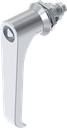 Klinkengriff-Vorreiber Dreikant 8, GD-Zn verchromt