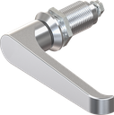 L-handle quarter turn, non-keyed, Zinc die chrome-plated