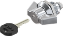 Wing knob quarter turn, keyed EK 333, Zinc die chrome-plated