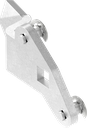 3-Point cam, right version, Steel zinc-plated