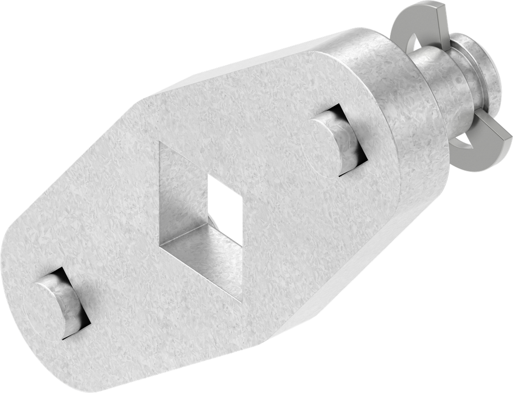 Rod control, Steel zinc-plated