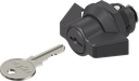 Wing knob quarter turn, keyed different, Polyamide black