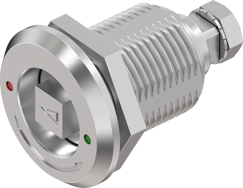 Compression latch, square 8, Stainless steel AISI 316