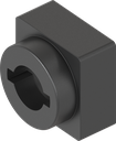 Key guide for double bit, ABS black