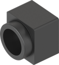 Key guide for square and triangular, ABS black