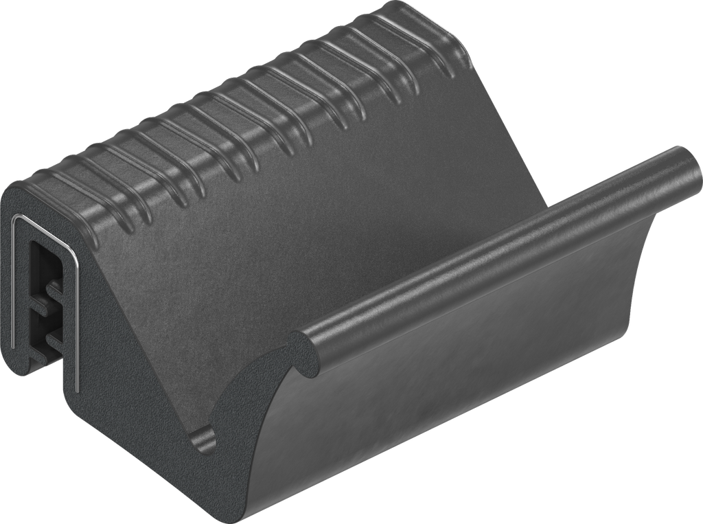 Sealing profile, self-clamping, EPDM 70 ± 5 Shore A black