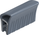 Sealing profile made of fire protection material, self-clamping, Silicon solid material 70 ± 5 Shore A blue black