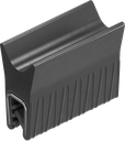 Sealing profile made of fire protection material, self-clamping, Foam rubber EPDM; clamping profile EPDM 60 ± 5 Shore A black