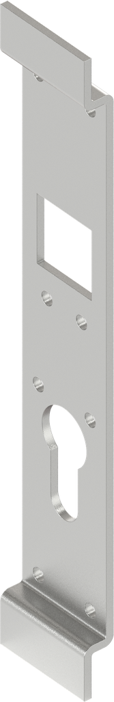 Schlossunterfütterung, Stahl roh