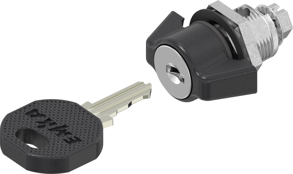 Knebel-Vorreiber Schließung 2233X, GD-Zn schwarz gepulvert