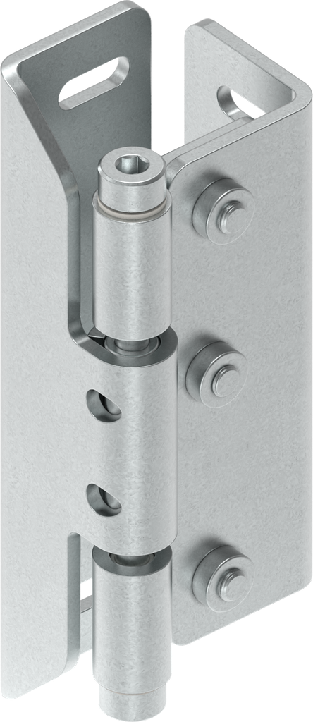 90° 3D Hinge, Steel zinc-plated