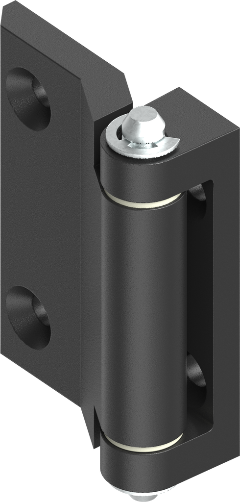 180° Hinge, Zinc die black powder-coated