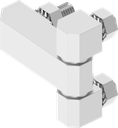 180° Hinge, Stainless steel AISI 303