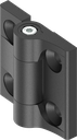 180° Torque hinge with adjustment function up to 4 Nm, Zinc die black powder-coated