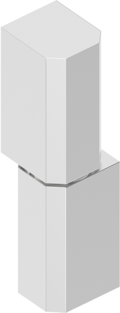 180° Hinge, Stainless steel AISI 316 polished P.3050/51