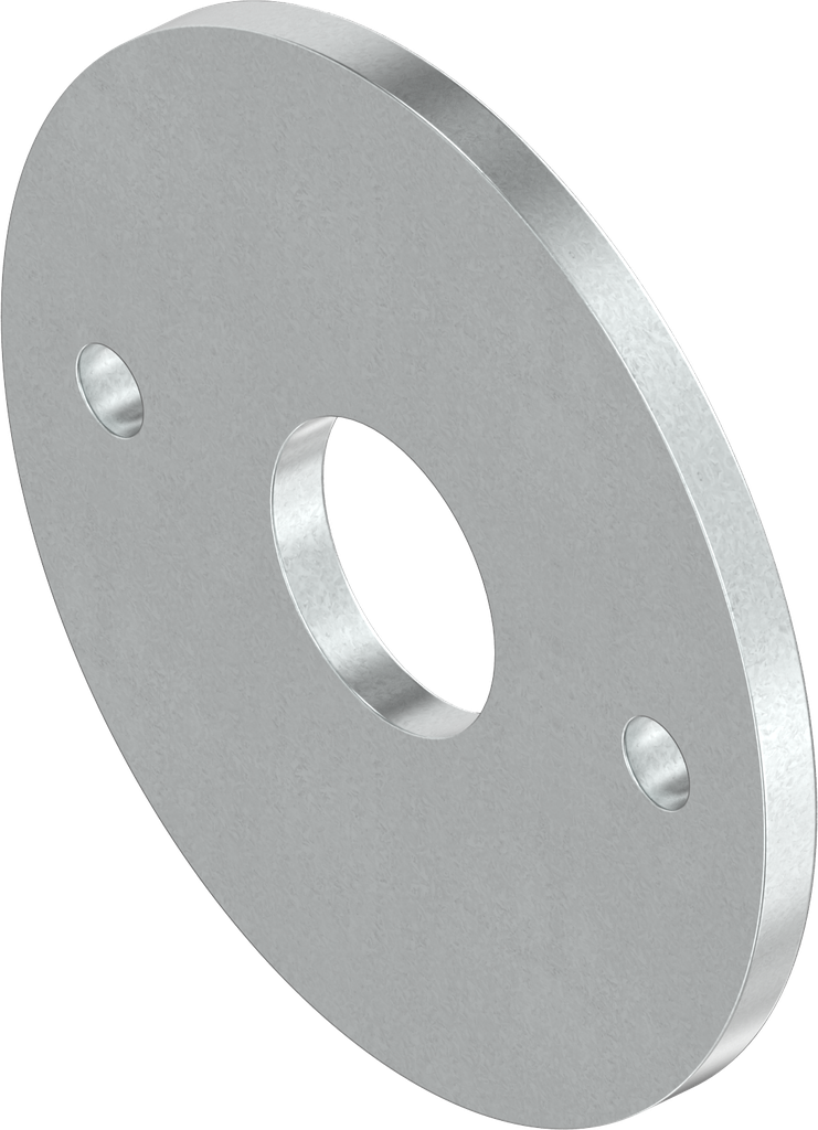 Bearing plate, Steel zinc-plated