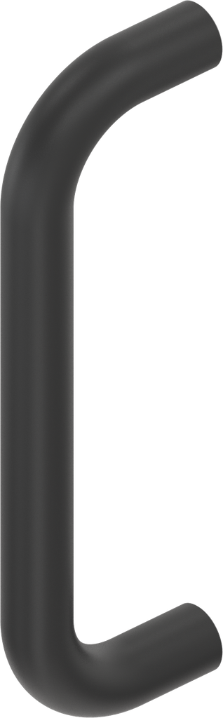 Bow-type handle, Aluminium black plastic-coated