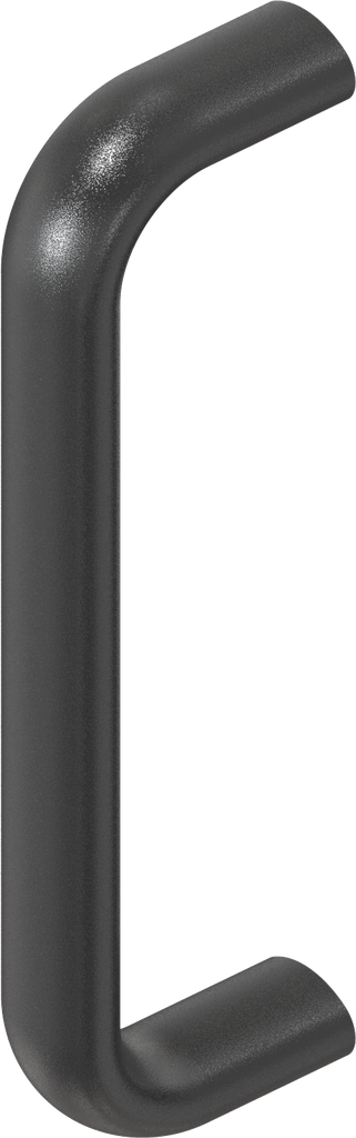 Bow-type handle, Aluminium black plastic-coated