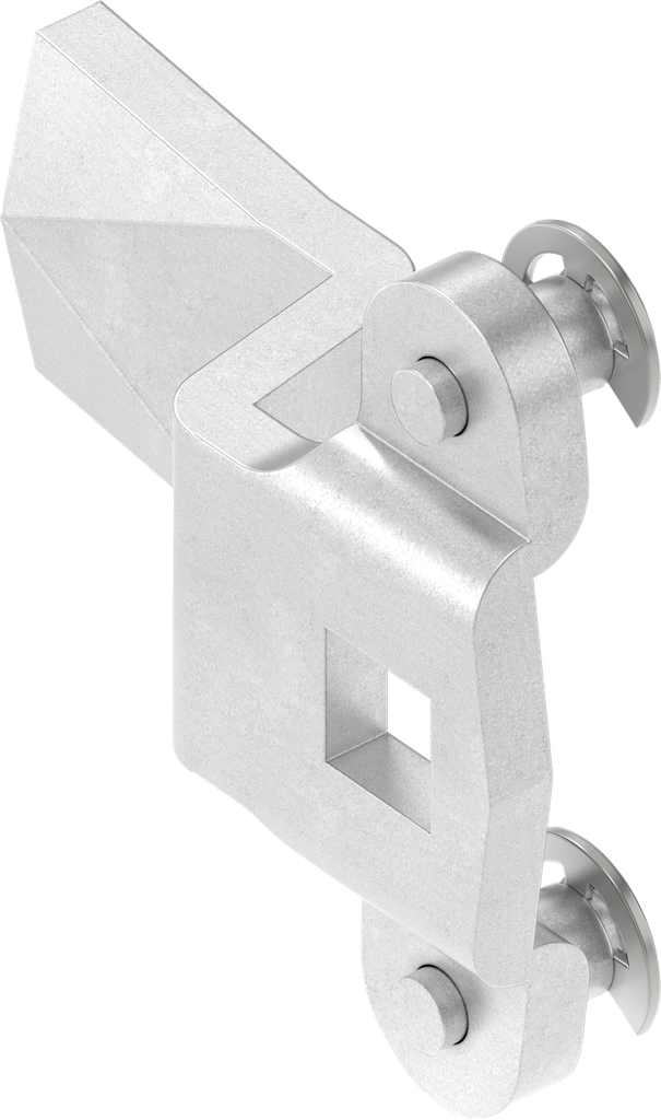 Zunge mit Stangenantrieb, Stahl verzinkt