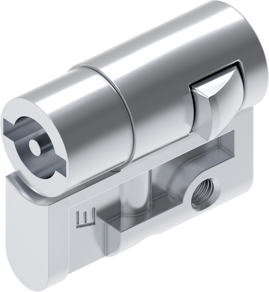 Profile half cylinder with insert double bit 3, Zinc die chrome-plated