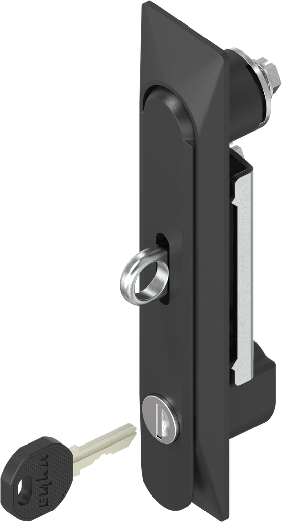 Swinghandle 1150, keyed different, and for padlock, Zinc die black powder-coated