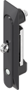 Swinghandle 1150 with push button and for padlock, Zinc die black powder-coated