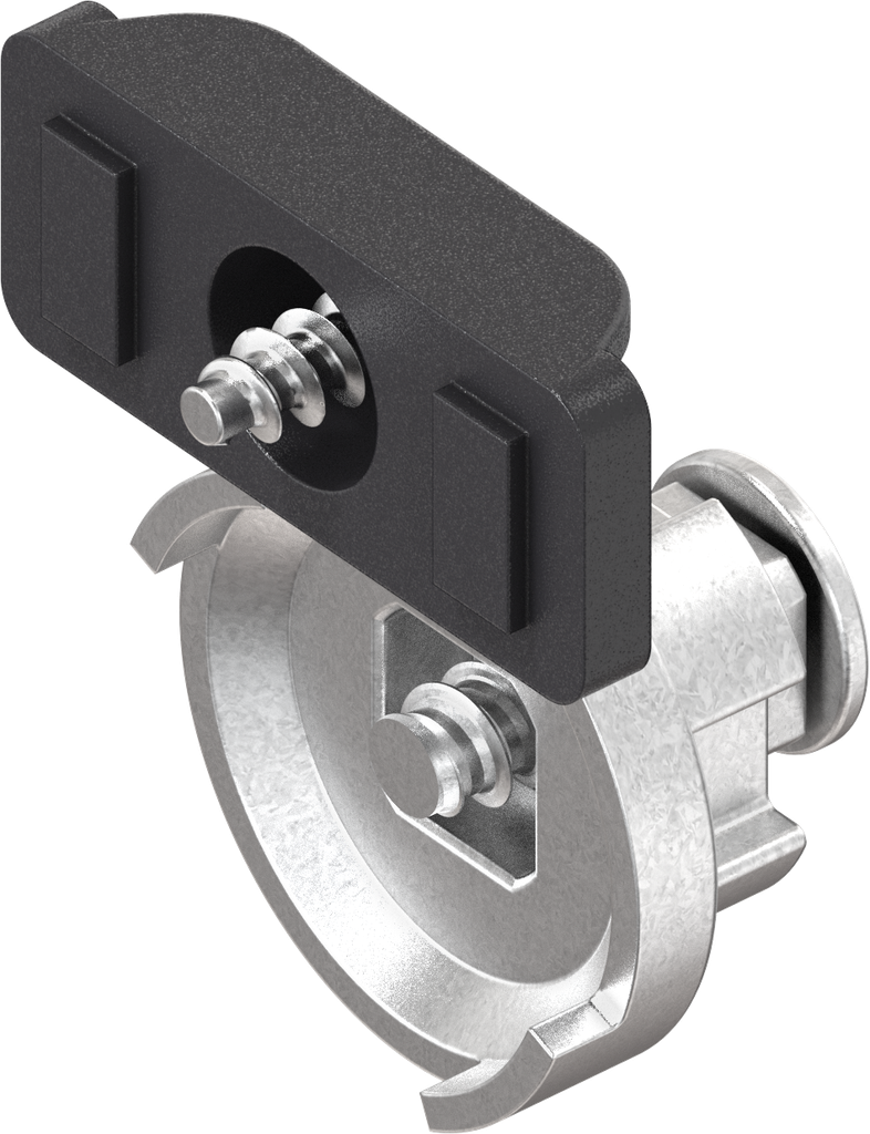 Fixing material with adapter for cam, Zinc die and steel zinc-plated
