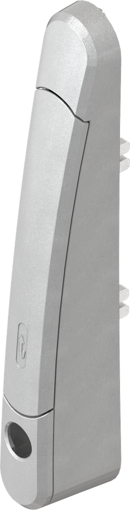 Hebelgriff für schmalen Verkantungsraum, Polyamid GF silbergraumetallic