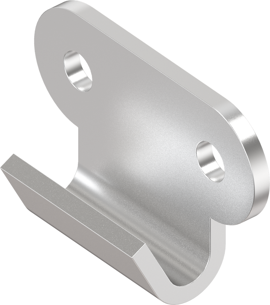 Hook, drilled, Stainless steel AISI 304